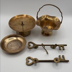 Vintage Brass Decorative Lot